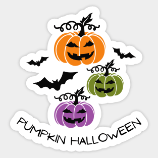 Pumpkin Halloween! Happy Fall Season Autumn Vibes Happy Halloween Thanksgiving and Fall Color Lovers Sticker